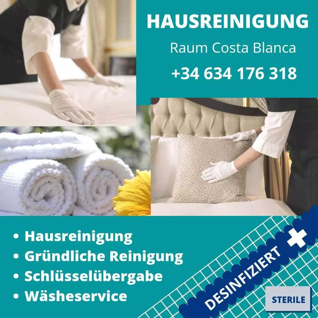Hausreinigung an der Costa Blanca