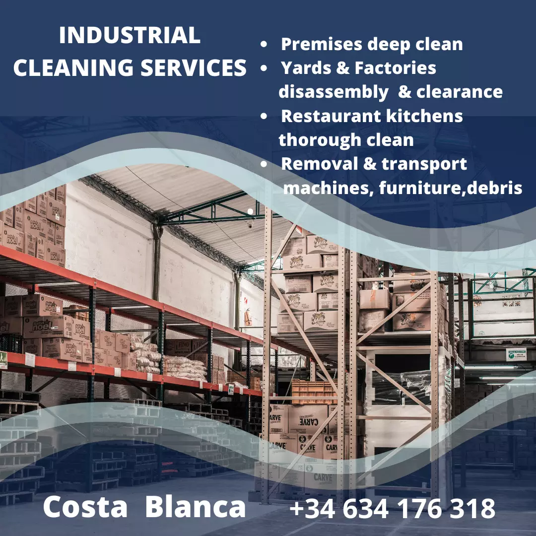 Industrial cleaning services on the Costa Blanca