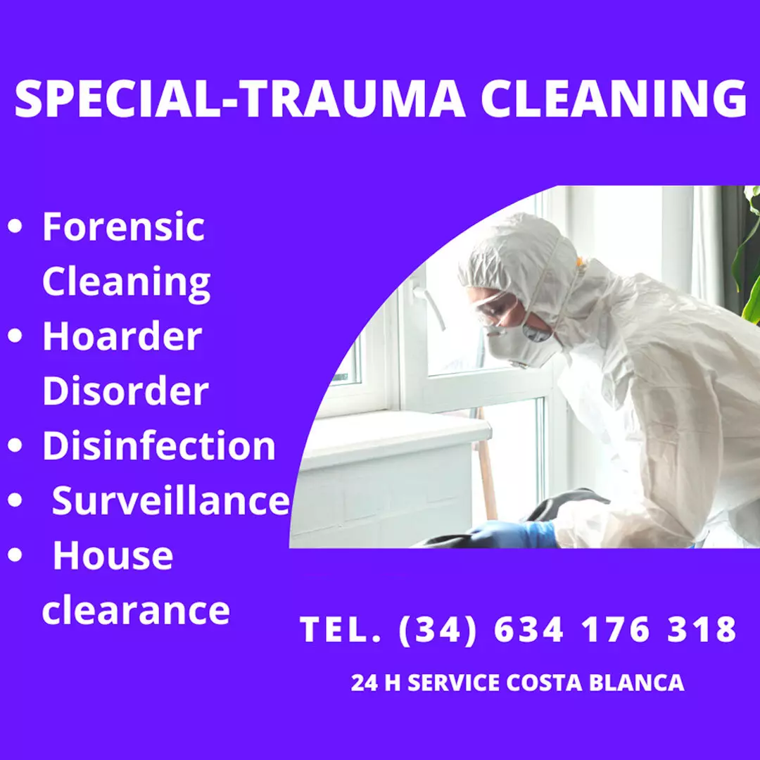Special and trauma cleaning services on the Costa Blanca