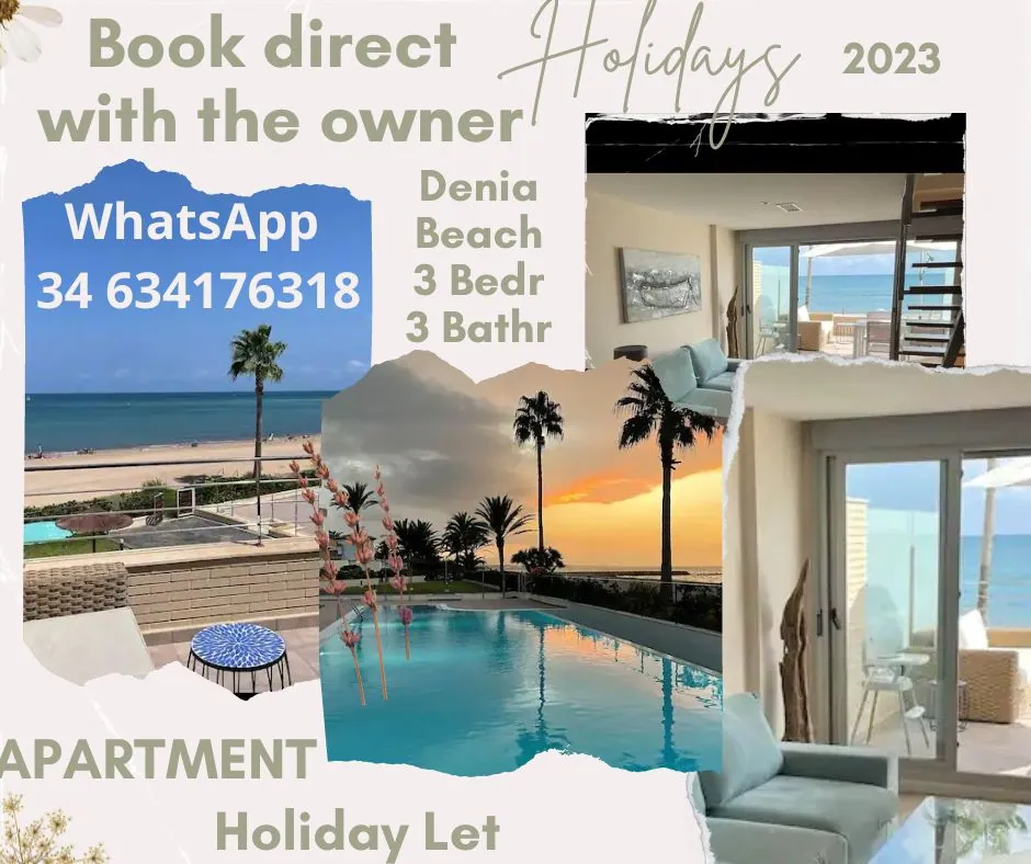 Apartamento de vacaciones en Dénia con piscina y vistas al mar